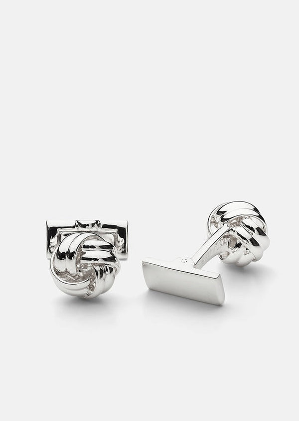 Black Tie Cufflinks - Knot