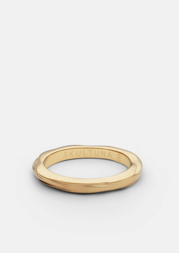 Ring Thin - Opaque Objects - Matte Gold Plated
