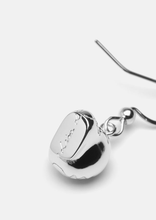 Lisa Larson x Skultuna - Lion Earrings - Silver Plated