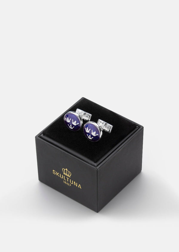 Three Crowns Cufflinks - Sterling Silver