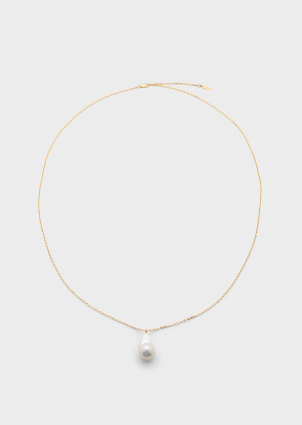 Baroque Night Pearl Necklace - Gold Vermeil