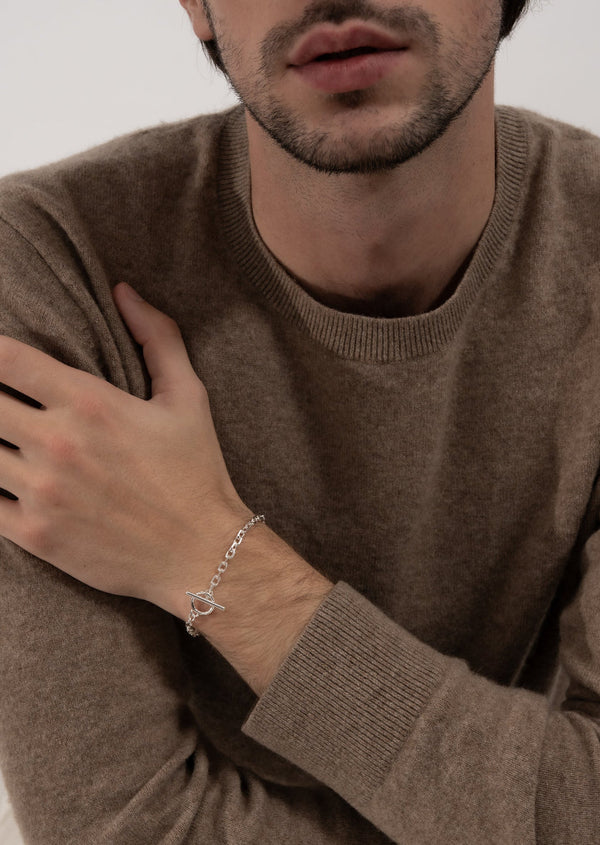 Unité Chain Bracelet Thin - Silver Plated