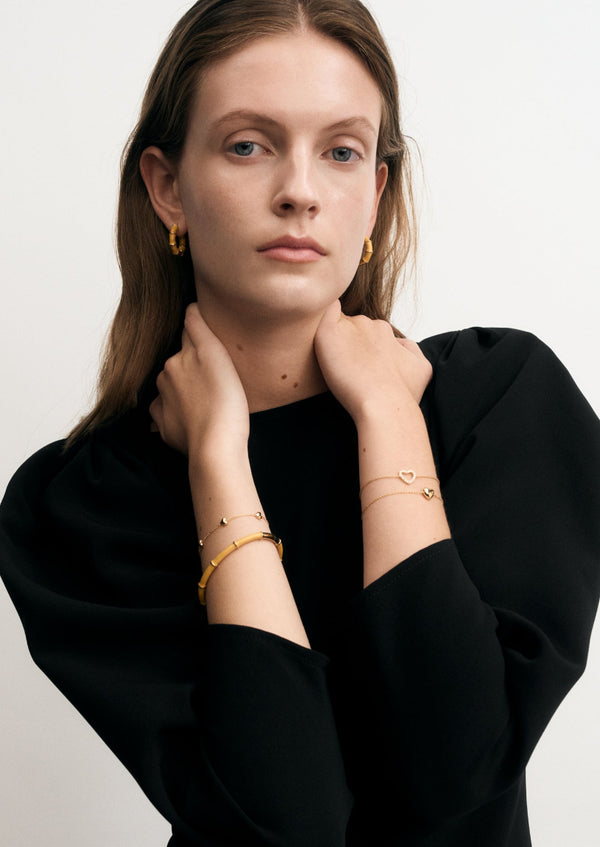 Heart Petit Bracelet – Gold Vermeil