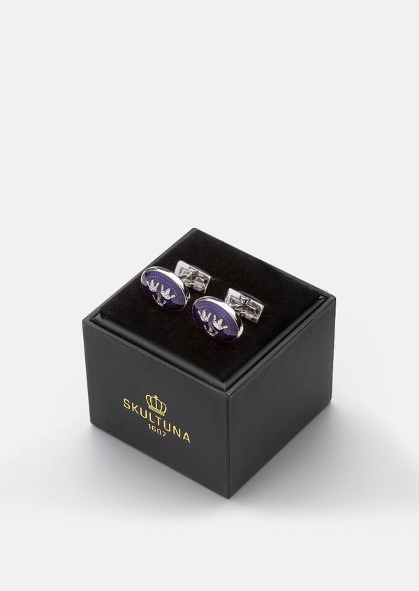 Three Crowns Cufflinks - Oval
