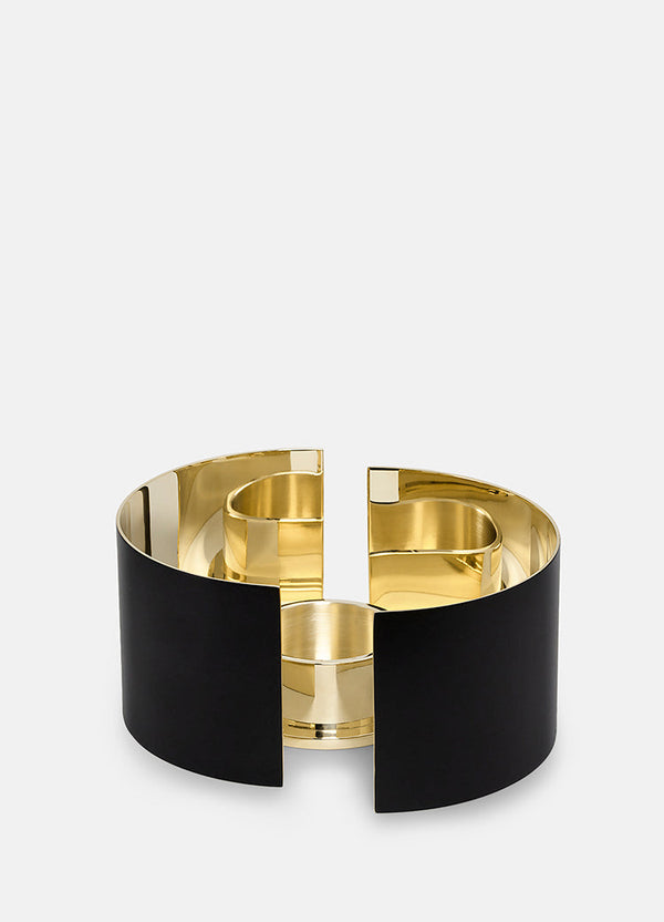 Infinity Candle Holder - Small Black