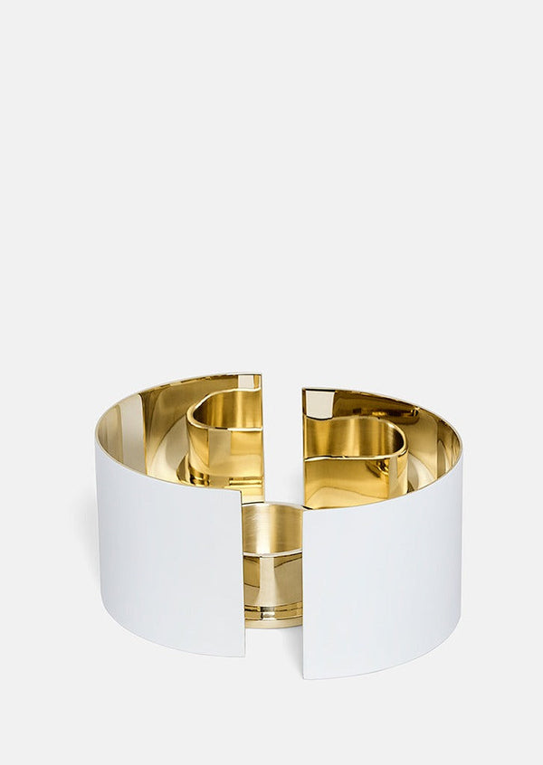 Infinity Candle Holder Small - White
