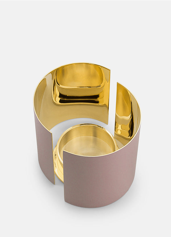 Infinity Candle Holder - Large Pink