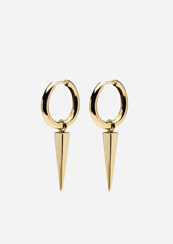 Spike Hoops Petit - Gold Plated