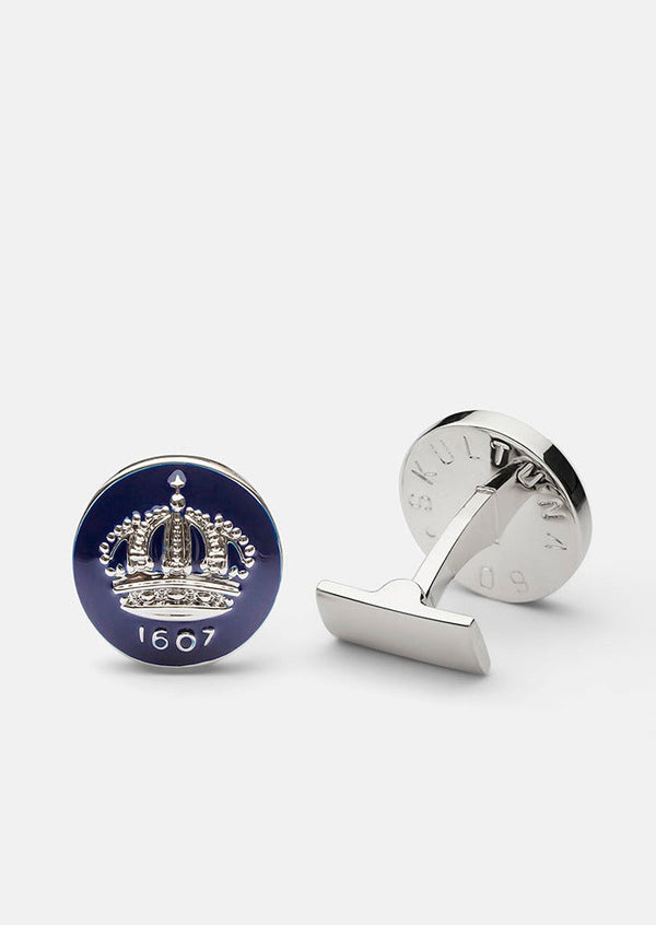 Skultuna Crown Cufflinks - Blue