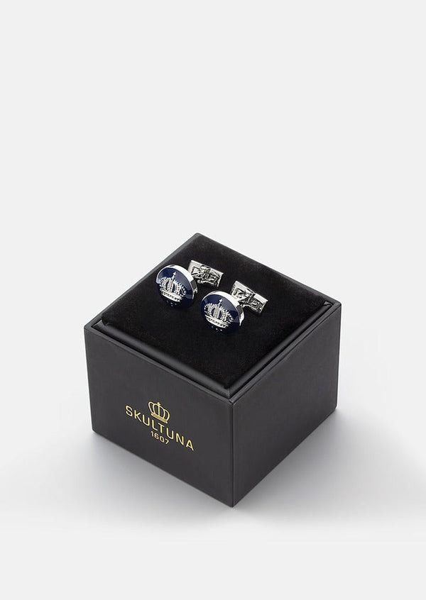 Skultuna Crown Cufflinks - Blue