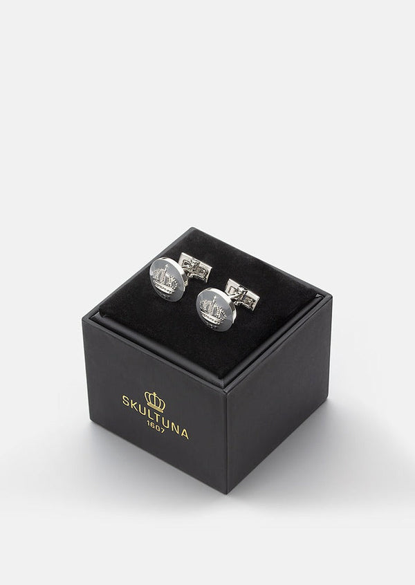 Skultuna Crown Cufflinks - Mountbatten Grey