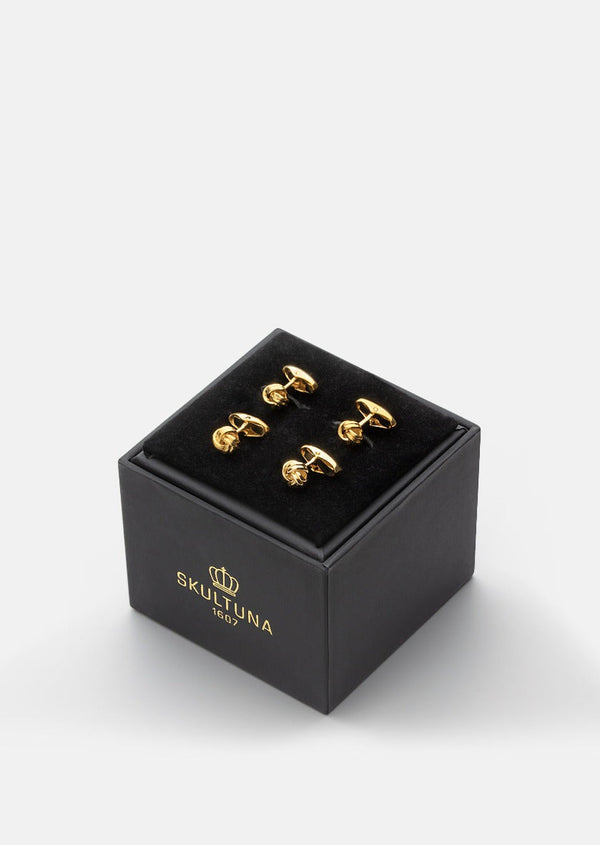 Knot Shirt Studs - Gold Plated