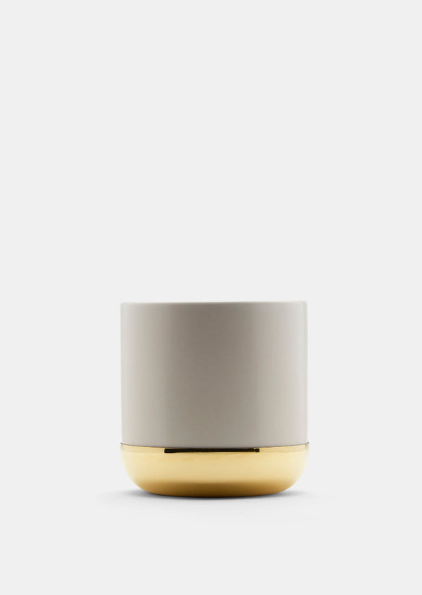 Nurture Planter  - Bone White & Brass Tray - Small