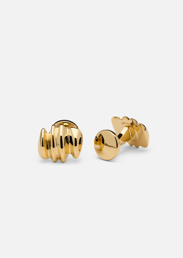 Écume de Mer - Marea Cufflinks - Gold Plated