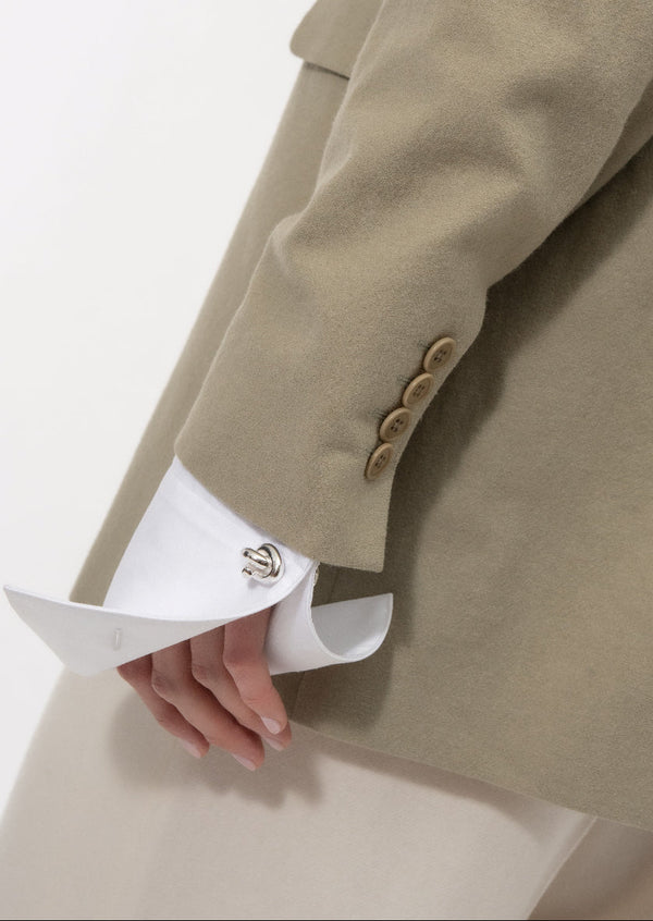 Nodo Cufflinks - Silver Plated