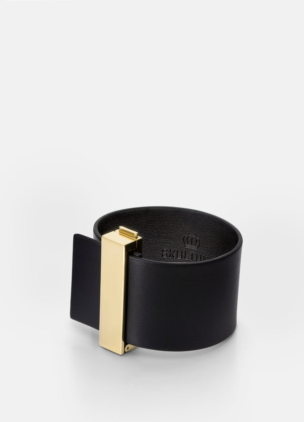Leather Black Clasp - 40mm