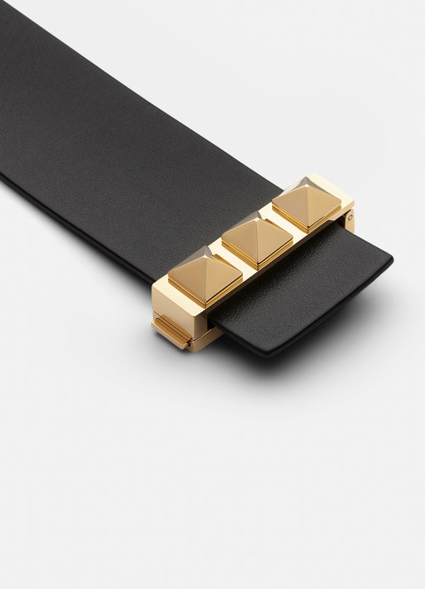 Gold lock with rivets - 40mm