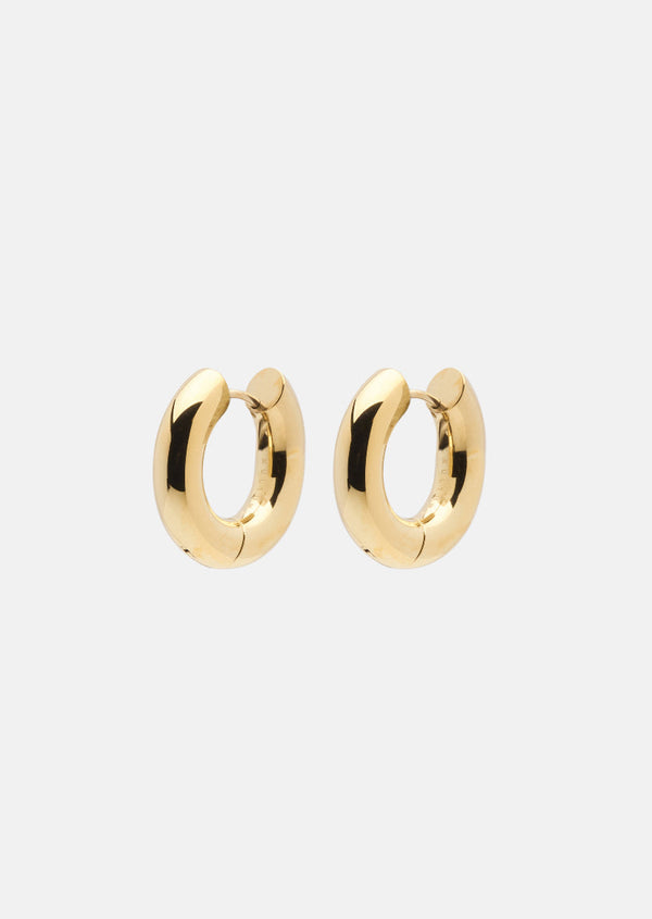 Hoop Earrings - Gold Plated - Large