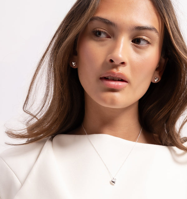 Heart Necklace in silver from Skultuna