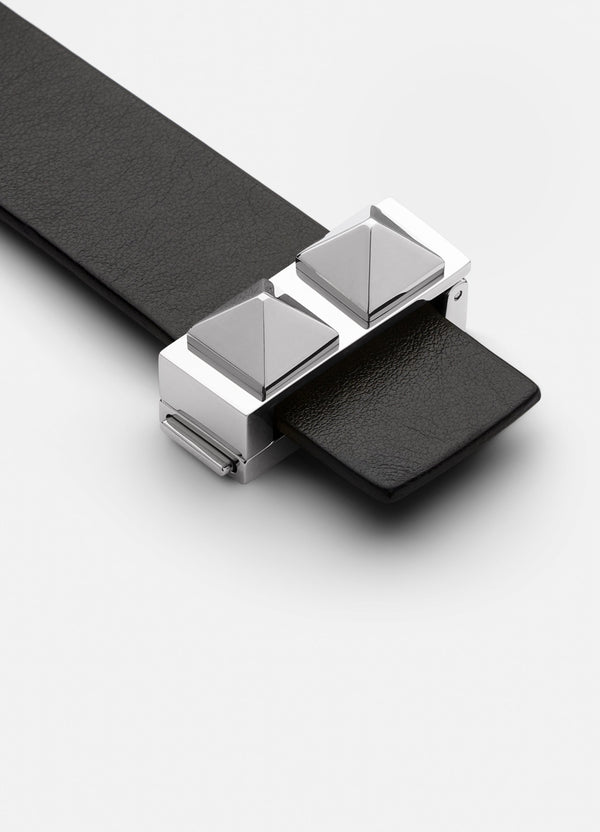 Silver lock with rivets - 23mm