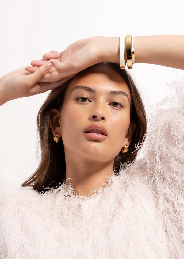 Écume de Mer - Unda Petit Earrings - Gold Plated