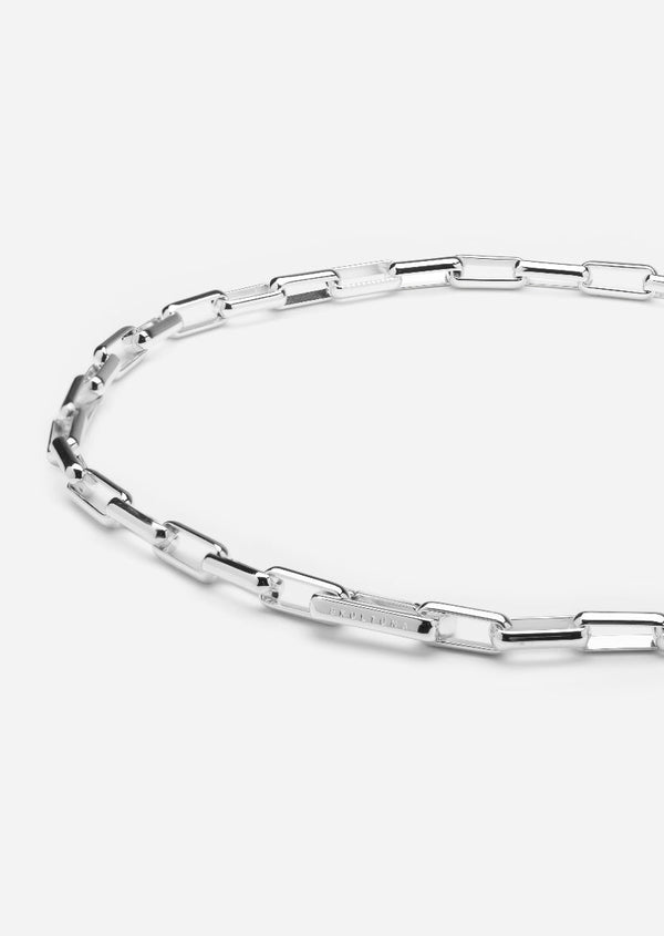 Traverse Chain Necklace - Silver Plated
