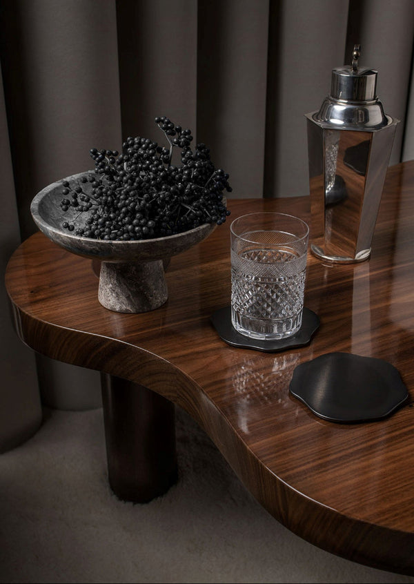 Veermakers Bluebell Coaster - Blackened Brass - Set of 2