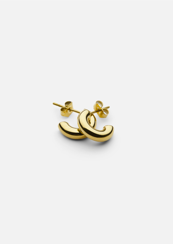 Simplicity Plain Huggies - Gold Plated