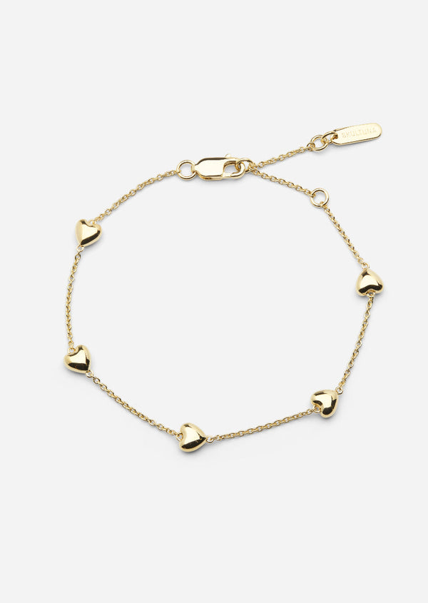 Heart Petit Bracelet – Gold Vermeil