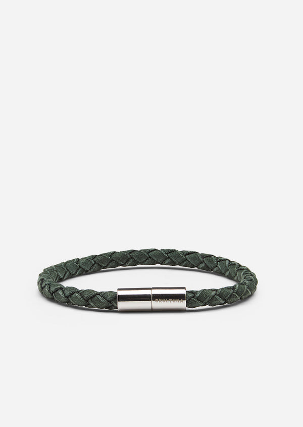Suede Bracelet – Dark Green / One Row