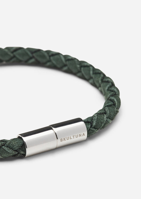 Suede Bracelet – Dark Green / One Row