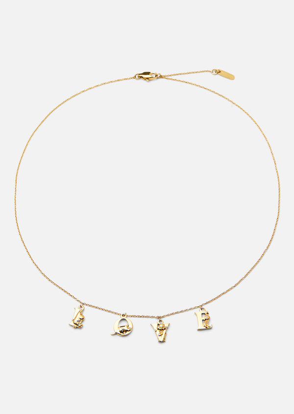 Moomin x Skultuna - Moomin Love Necklace - Gold Plated