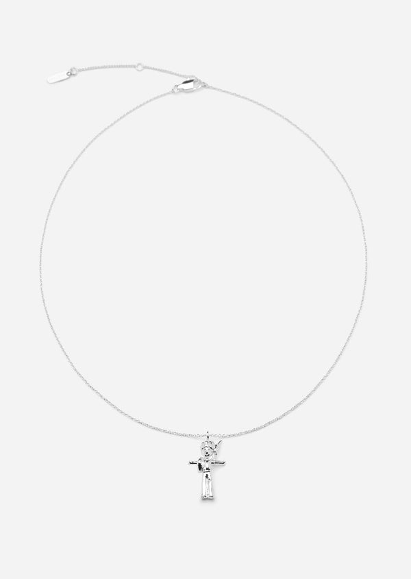Le Petit Prince x Skultuna – The Little Prince with Fox Necklace - Silver Plated