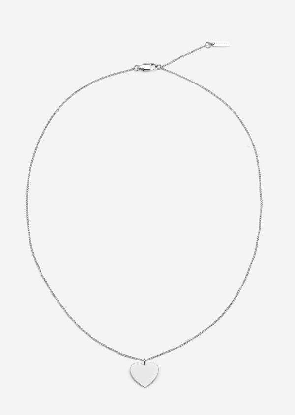 Insignia Heart Necklace - Silver-Plated