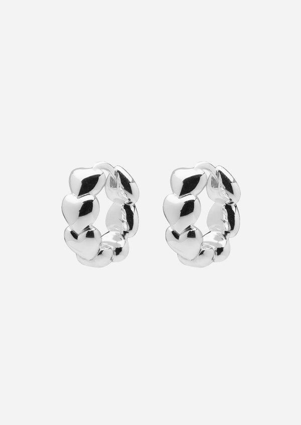 Mille Coeurs Petit Hoops - Sterling Silver