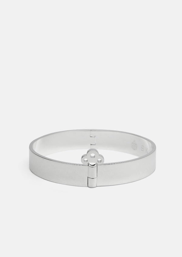 Key Lock Bangle - Silver Plated