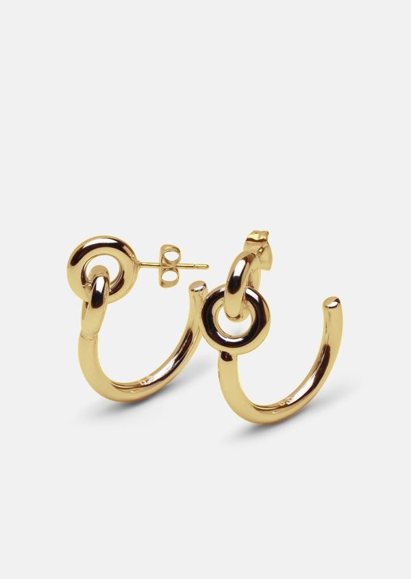 Lara Bohinc x Skultuna – Together Hoop Earrings no.1 - Gold Plated