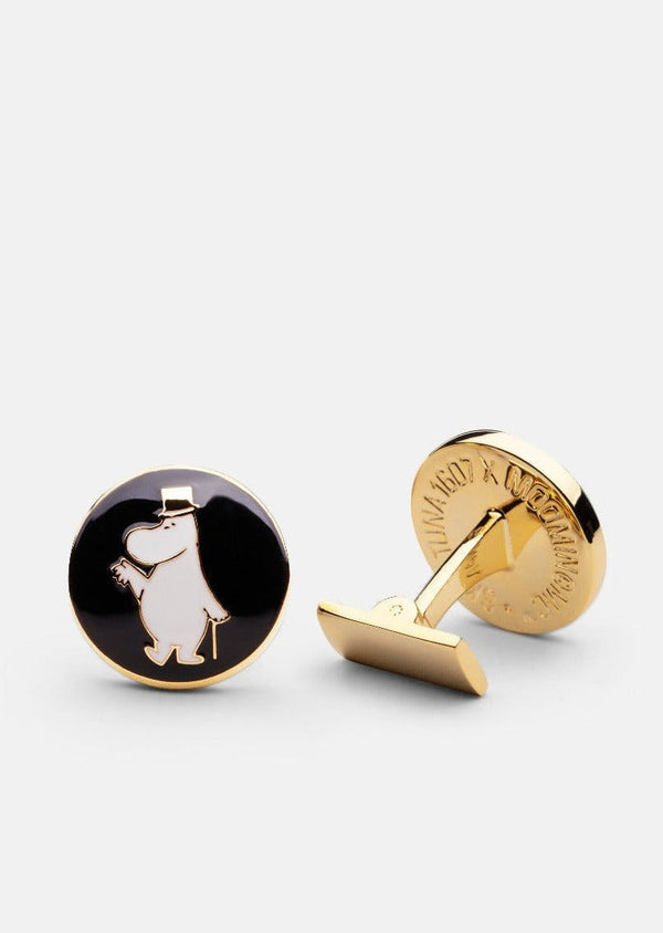Moomin x Skultuna - Moominpappa Cufflinks - Black