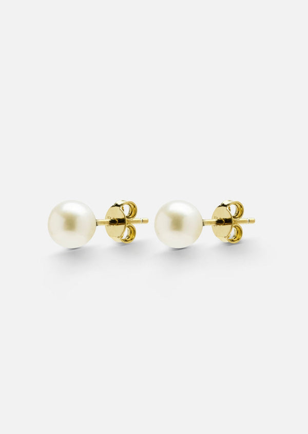 Perle Classique Studs - Gold Vermeil
