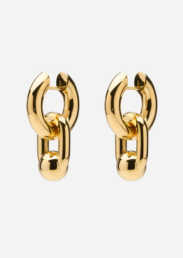 Hoop Earrings - Bouclé - Gold Plated