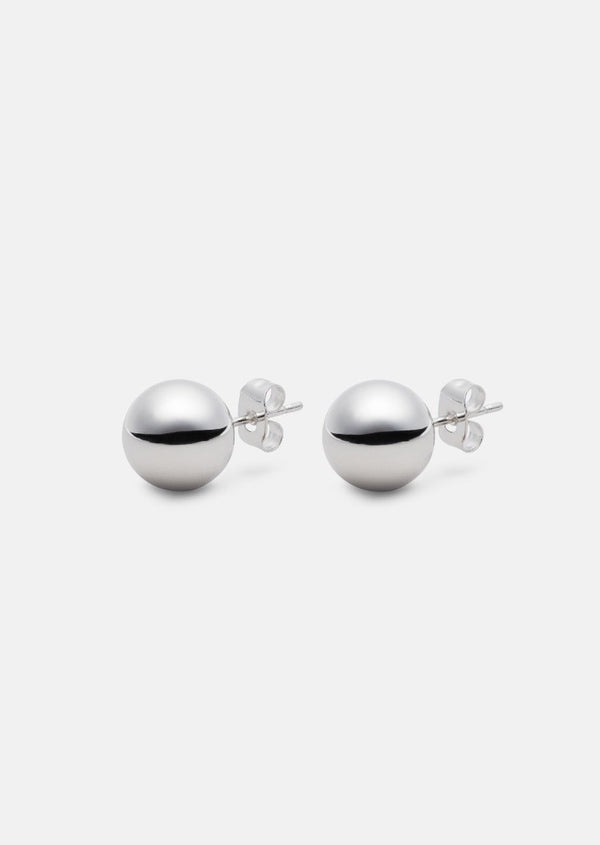 Ball Earrings - Silver Plated