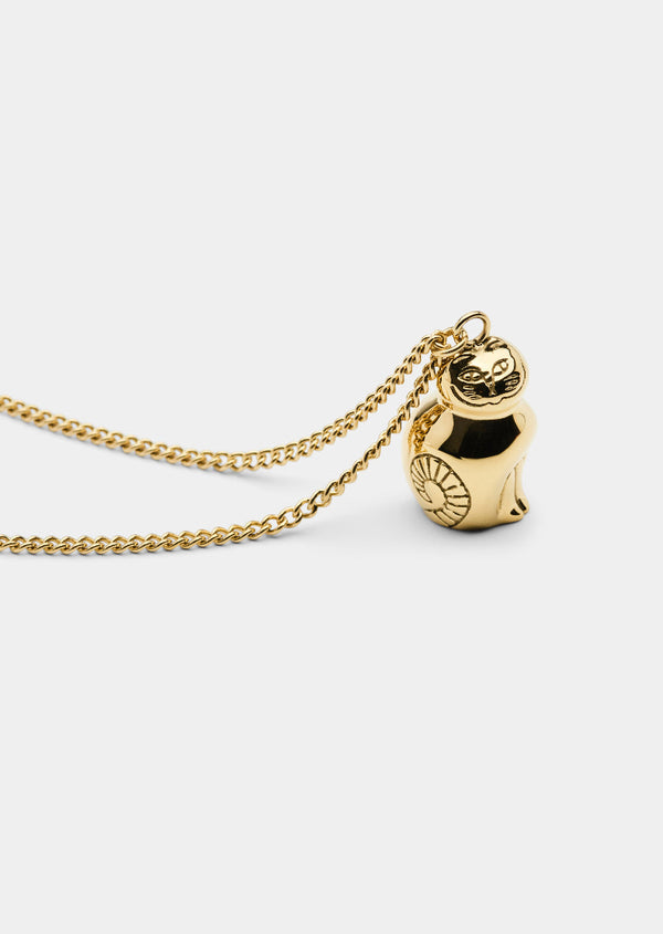 Lisa Larson x Skultuna - Cat Necklace - Gold Plated