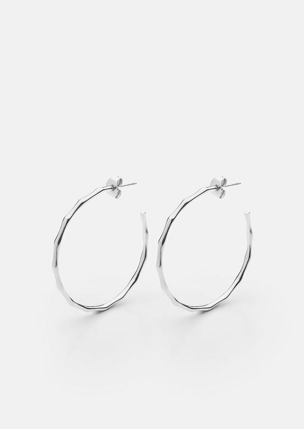 Bambou Earrings - Silver Plated