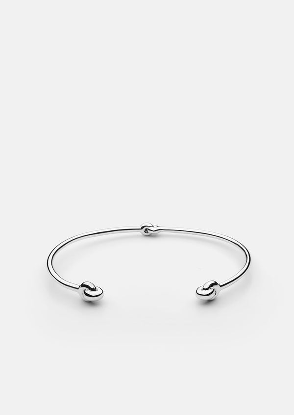 Knot Cuff - Silver Plated