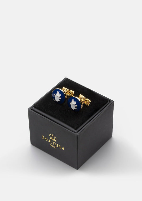 Moomin x Skultuna - Dancing Moomintroll Cufflinks - Blue