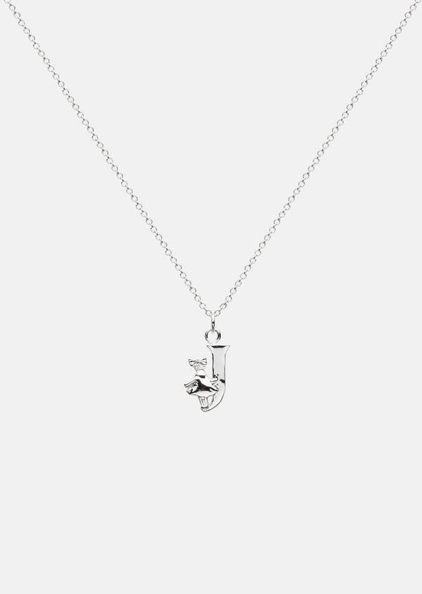 Moomin Alphabet - Silver Plated - J