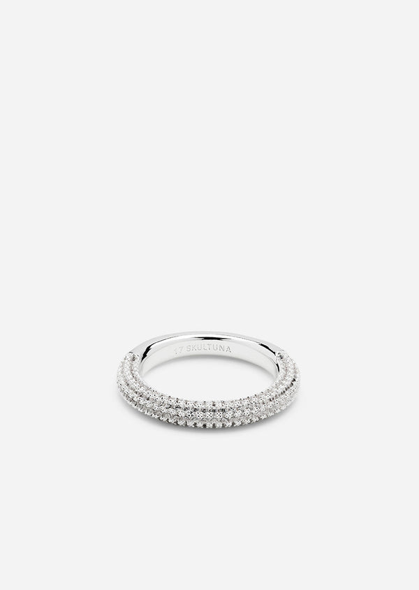 Simplicity Pavé Ring - Silver Plated
