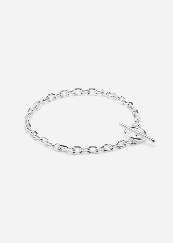 Unité Chain Bracelet Thin - Silver Plated