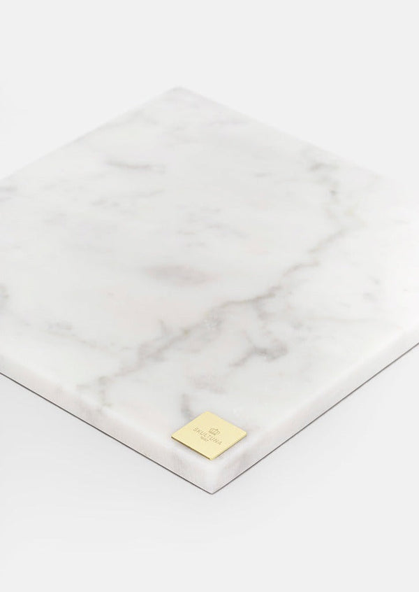 Carrara Marble Plate Small - White